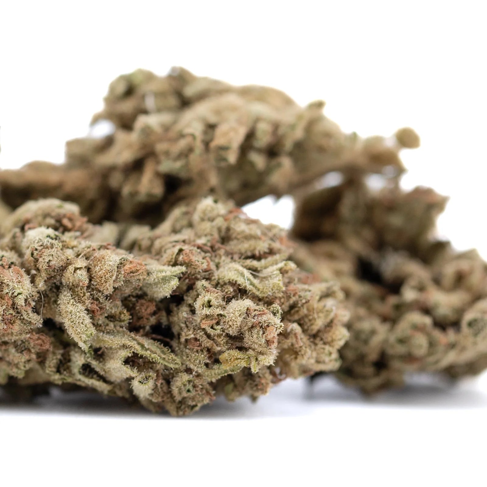 Premium Sour Diesel organic THCa flower bud with dense trichomes