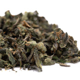 Dried green and brownish-green herbs for Sour Garlic Indoor Trim Wholesale 1LB, ideal for thca trim bulk and hemp flower products