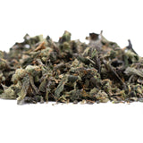 Dried shredded green and brown herbs for Sour Garlic Indoor Trim Wholesale 1LB, ideal for hemp flower and thca trim bulk