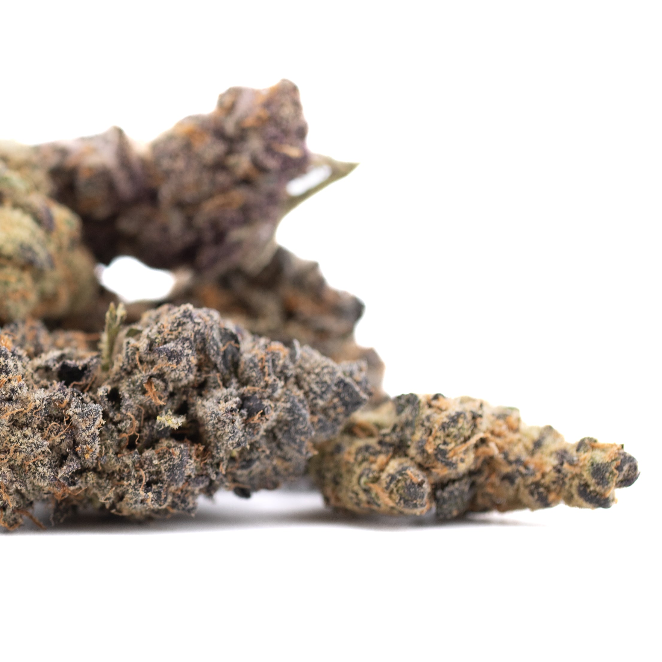 Sour Pears THCa flower bud with green hues and trichomes