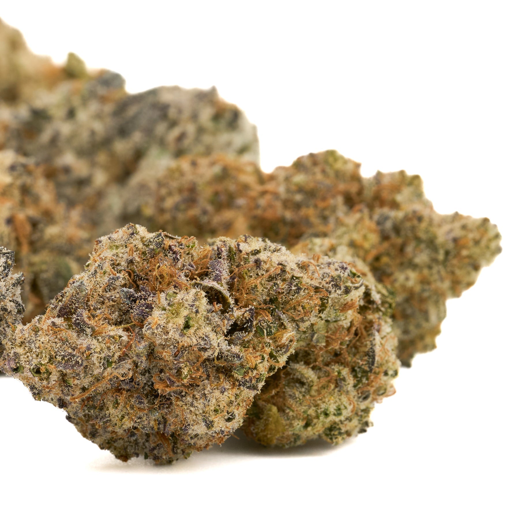 Dense trichome-covered Star Child Indoor THCa Flower with interstellar overdrive hues