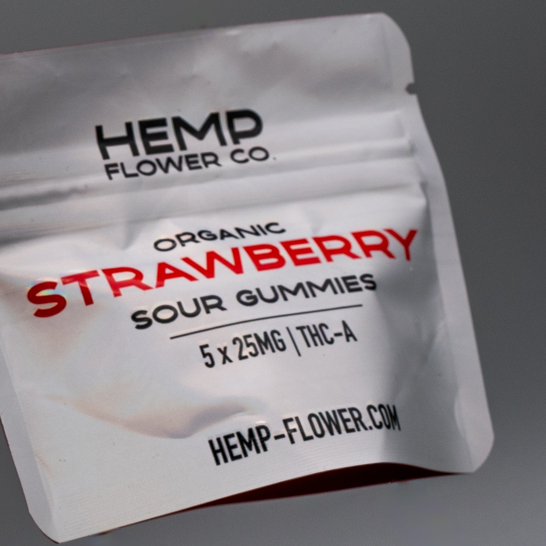 Strawberry THCA Sour Gummies 25mg - 5 Pack - 5 pack