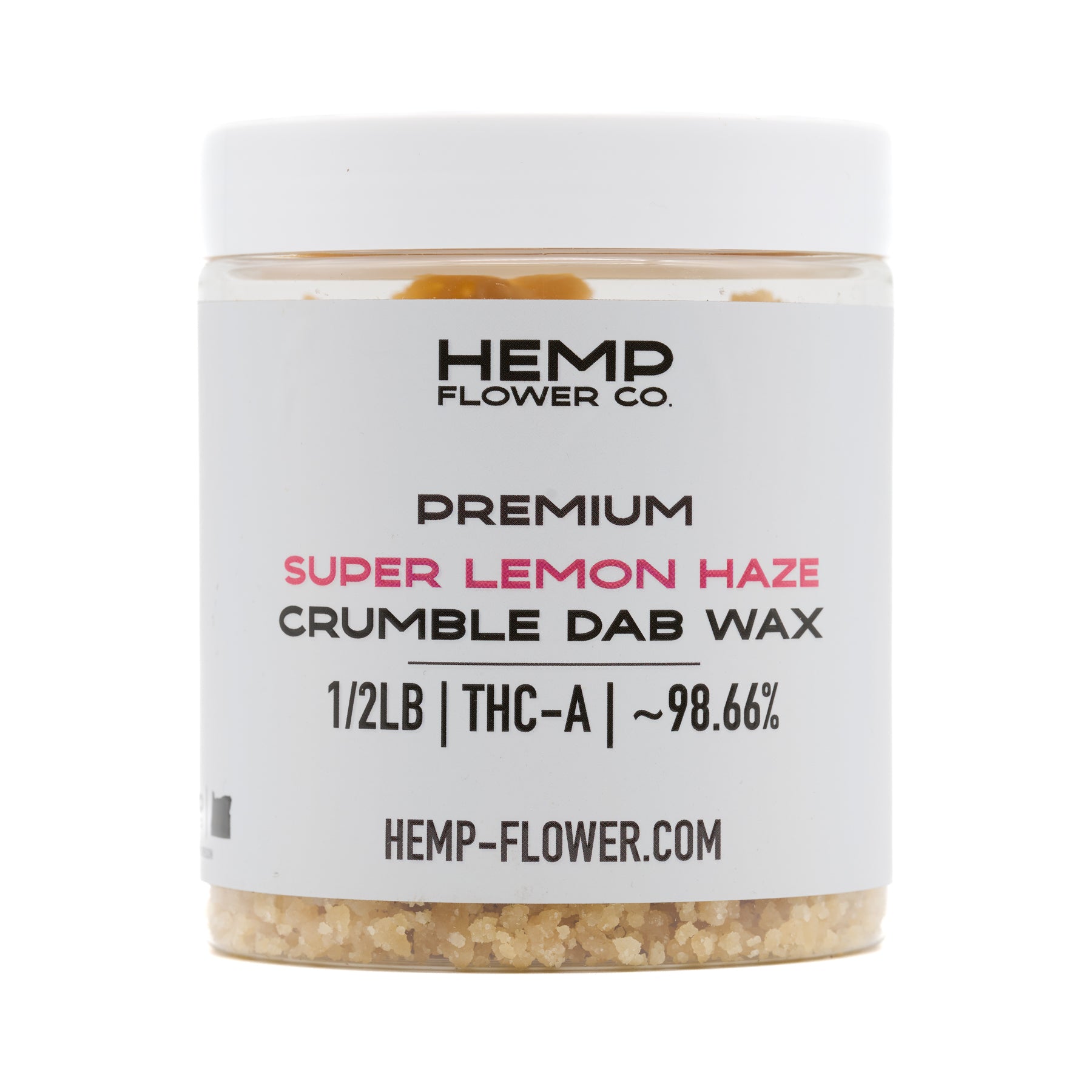 Super Lemon Haze THCA Crumble Wax jar for wholesale, premium haze THCA product