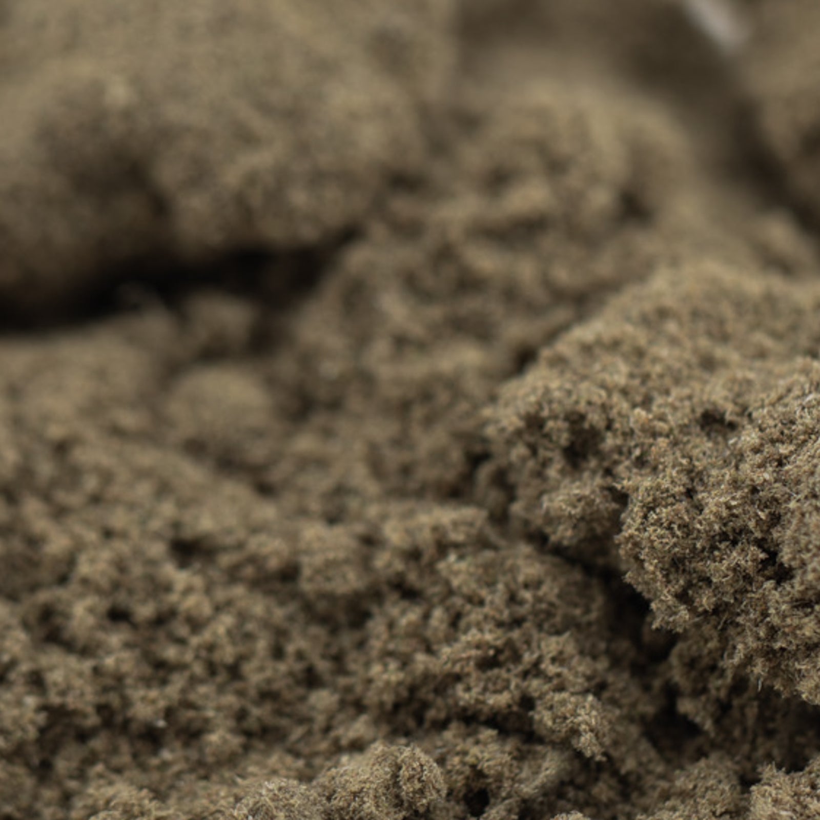 Fine light brown Tangelo THCa Kief powder from Gary Payton hemp flower product