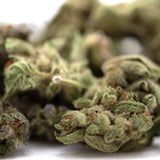 Premium Top Gun THCa Flower Smalls: green bud with white trichomes