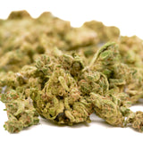 Dried White Truffle THCa Hemp Flower Smalls with light green and brown hues from Orchard Illusions